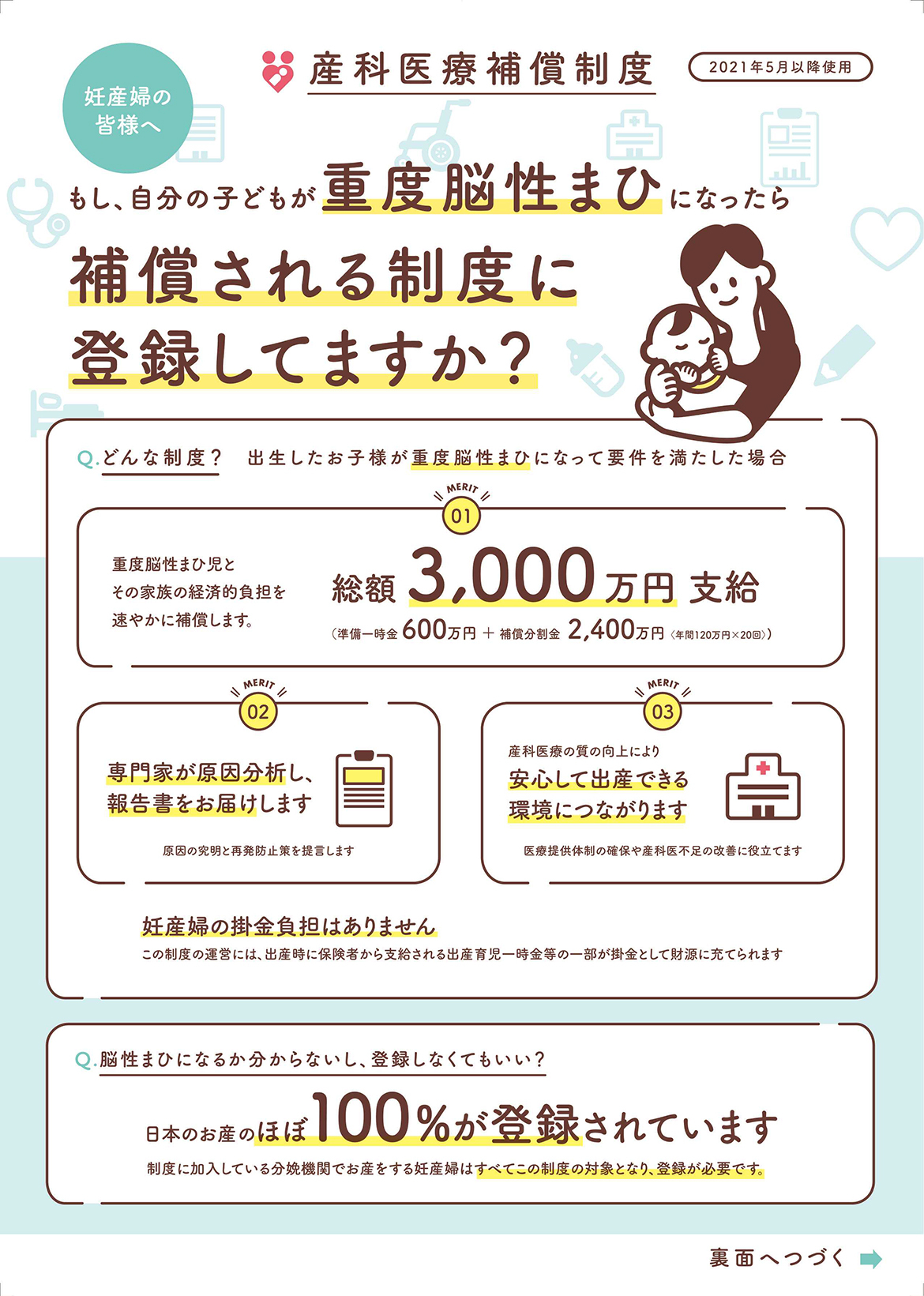 産科医療補償制度について